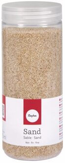 Rayher hobby materialen Rayer Hobby fijn decoratie zandkorrels - beige - 475 ml - zandkorrels - knutselmateriaal