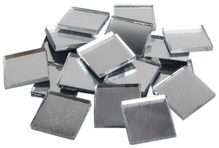 Rayher hobby materialen Rayer Spiegel mozaiek steentjes/tegeltjes - 660x steentjes - 1,5 cm - knutsel/hobby