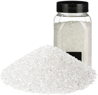 Rayher hobby materialen Rayher decoratie stenen / granulaat - 5x - 650 ml - 4-10 mm - transparant