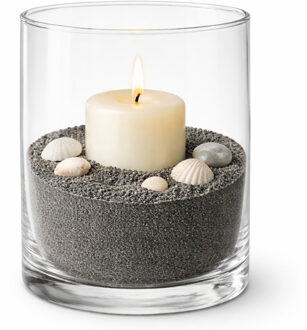 Rayher hobby materialen Rayher decoratie zand - 4x - 650ml - donkergrijs - hobby zandkorrels - sierzand