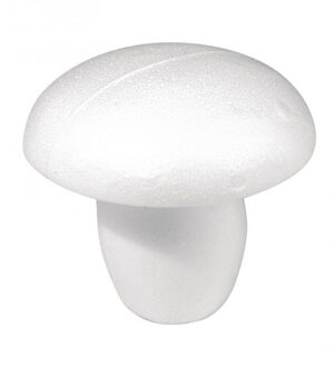 Rayher hobby materialen Rayher hobby DIY piepschuim paddestoel - 13 cm - wit - Knutselen - materialen