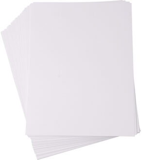 Rayher hobby materialen Rayher Hobby Hobby karton - A4 - 50x vellen - wit - fotokarton