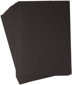 Rayher hobby materialen Rayher Hobby Hobby karton - A4 - 50x vellen - zwart - fotokarton