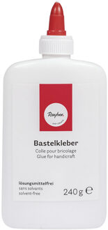 Rayher hobby materialen Rayher Hobby knutsel lijm - flacon van 240 gram - witte lijm - geschikt voor alles Transparant