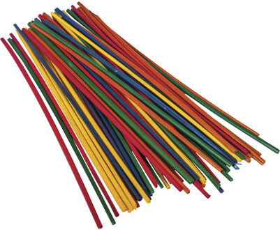 Rayher hobby materialen Rayher hobby knutselhoutjes - gekleurd - 50x stuks - stro 22 cm - Strorietjes om te knutselen Multi