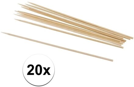 Rayher hobby materialen Rayher hobby - naturel knutselhoutjes - 20x stuks - 20 cm - dikte 3 mm - knutselen Beige