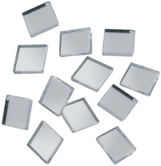 Rayher hobby materialen Rayher hobby Spiegel mozaiek steentjes van 1 x 1 cm - 300x stuks - Knutselen - tegeltjes