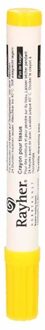 Rayher hobby materialen Rayher hobby textielstift - dikke punt - geel - 2-4 mm - Tekenen/knutselen