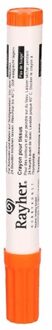 Rayher hobby materialen Rayher hobby textielstift - dikke punt - oranje - 2-4 mm - Tekenen/knutselen