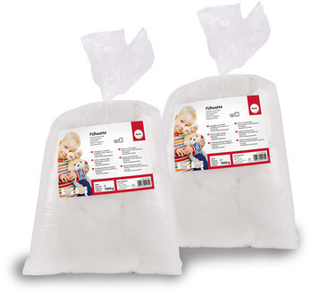 Rayher hobby materialen Rayher Hobby vulmateriaal - polyester schuim vlokken - 2x kilo voor knuffels/kussens - zeer donzig