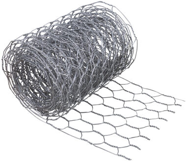 Rayher hobby materialen Rayher Kippengaas - 245 x 10 cm - Gaasdraad - Creatief hobby materiaal Zilver