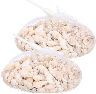 Rayher hobby materialen Rayher Schelpjes - posthoorn schelpen - decoratie - 600 gram - maritiem