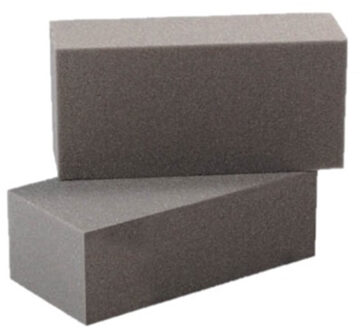 Rayher hobby materialen Rayher steekschuim/oase - 2x - Rechthoekig - grijs - 23 x 11 x 7 cm - bloemisten steekschuim