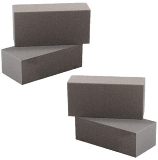 Rayher hobby materialen Rayher steekschuim/oase - 6x - Rechthoekig - grijs - 23 x 11 x 7 cm - bloemisten steekschuim