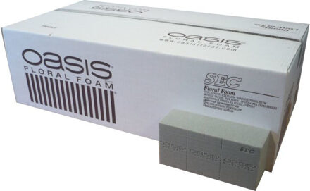 Rayher hobby materialen Rayher steekschuim/oase - 8x - Rechthoekig - grijs - 23 x 11 x 7 cm - bloemisten steekschuim