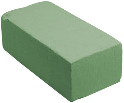 Rayher hobby materialen Rechthoekig groen steekschuim/oase nat 23 x 11 x 8 cm