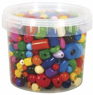 Rayher hobby materialen Rijgkraaltjes gekleurd 4-16 mm Multi