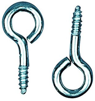 Rayher hobby materialen Ringschroeven verzinkt - 72x stuks - 12 x 5 mm - Gereedschap schroeven setje