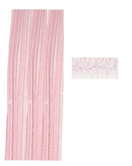 Rayher hobby materialen Roze chenilledraad setje van 50 cm - 10x stuks - hobby en knutselen materialen