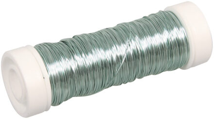 Rayher hobby materialen Sieraden maken draad - lichtblauw - 0.3 mm dik - 50 meter snoer - haakdraad