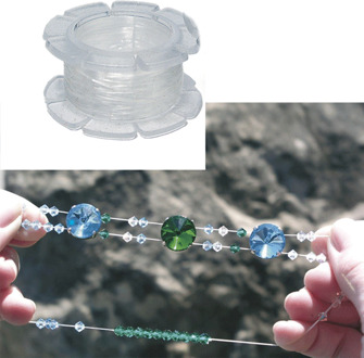 Rayher hobby materialen Stretch draad op rol 0,5 mm - 2x - 5 meter - Transparant armband knutsel draad