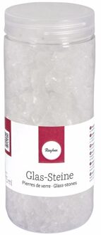 Rayher hobby materialen Transparante decoratie steentjes glas 475 ml