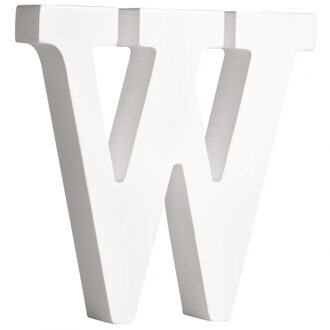 Rayher hobby materialen Witte houten letter W