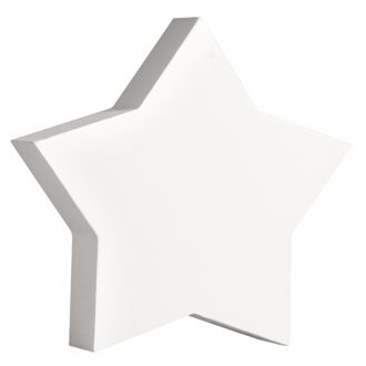 Rayher hobby materialen Witte houten MDF sterren van 11 cm