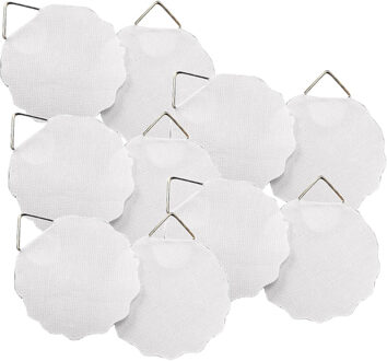 Rayher hobby materialen Zelfklevende ophanghaakjes - 15x stuks - voor schildersdoek/tekening - 3 cm