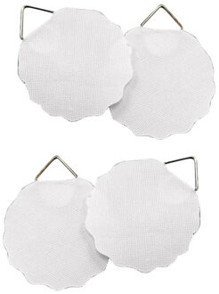 Rayher hobby materialen Zelfklevende ophanghaakjes - 40x stuks - voor schildersdoek/tekening - 3 cm