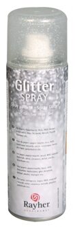 Rayher hobby materialen Zilveren hobby glitterspray fijn