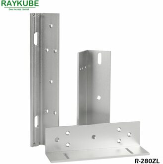 RAYKUBE Z/L Beugel Voor 280 KG Elektrische Magnetische Slot Installeren Hoge Sterkte Aluminiumlegering R-280ZL