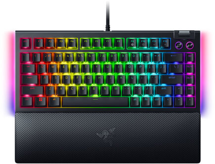 Razer BlackWidow V4 75% Hot-swappable Mechanical Gaming Keyboard - US Qwerty Layout
