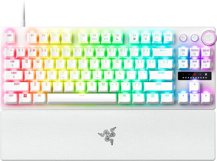 Razer Huntsman V3 Pro Tenkeyless Keyboard - White Ed. - US Layout