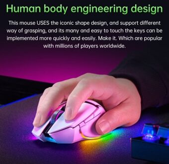 Razer V3 Pro Wireless Mouse RGB Gaming Mouse with 30000DPI Optical Sensor Chroma Hyperspeed Mouse Ergnomic Design 11 Progammable Buttons 90 Million Clicks