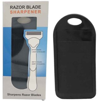 Razor Blade Sharpener Verlengen Levensduur Van Scheermesjes Siliconen Scheren Tool Cleanner Veiligheid Scheren Mannen Scheren Accessoires zwart