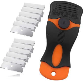 Razor Scraper Tool Car Window Glass Ceramic Paint Adhesive Decal Scraper Film Cleaner Phone Tablet Sreen Squeegee with Blade