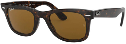 RB2140 902/57 Original Wayfarer Zonnebril - Tortoise / Bruin Klassiek B-15 - Gepolariseerd - 50mm