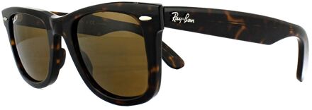RB2140 902/57 Original Wayfarer Zonnebril - Tortoise / Bruin Klassiek B-15 - Gepolariseerd - 50mm