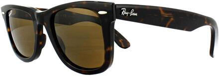 RB2140 902/57 Original Wayfarer Zonnebril - Tortoise / Bruin Klassiek B-15 - Gepolariseerd - 50mm