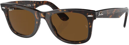RB2140 902/57 Original Wayfarer Zonnebril - Tortoise / Bruin Klassiek B-15 - Gepolariseerd - 50mm