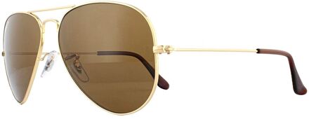 RB3025 001/57 - Aviator (Classic) - zonnebril - Goud / Bruin Klassiek B-15 - Gepolariseerd - 58mm