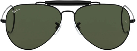 RB3030 L9500 - Outdoorsman - zonnebril - Zwart / Groen Klassiek G-15 - 58mm
