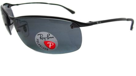 RB3183 002/81 - zonnebril - Sidestreet - Zwart/Grijs Classic - Gepolariseerd - 63mm