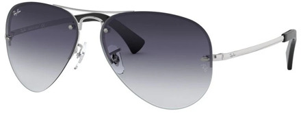 RB3449 003/8G - Aviator - zonnebril - Zilver / Grijs Gradiënt - 59mm