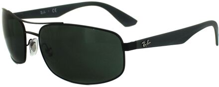 RB3527 006/71 - zonnebril - Zwart-Grijs / Groen Klassiek G-15 - 61mm