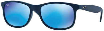 RB4202 615355 - Andy - zonnebril - Blauw / Blauw Spiegel - 55mm