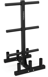 RBV-B6 Verticaal Opbergrek plates en 6 barbbells