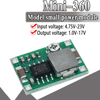 RC Airplane Module Mini 360 DC Buck Converter Step Down Module DC DC low power module 4.75V-23V to 1V-17V Better than LM2596 2A