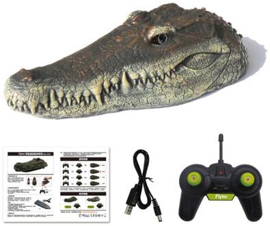 RC Boat Remote Control Racing Boat Simulation Crocodile Head Electric Waterproof Toysfor Kids Adults Halloween Party Scary Toys